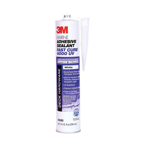 3M 3M 06580 Marine Adhesive/Sealant Fast Cure 4000 UV, White / 1/10 Gallon 7000046623